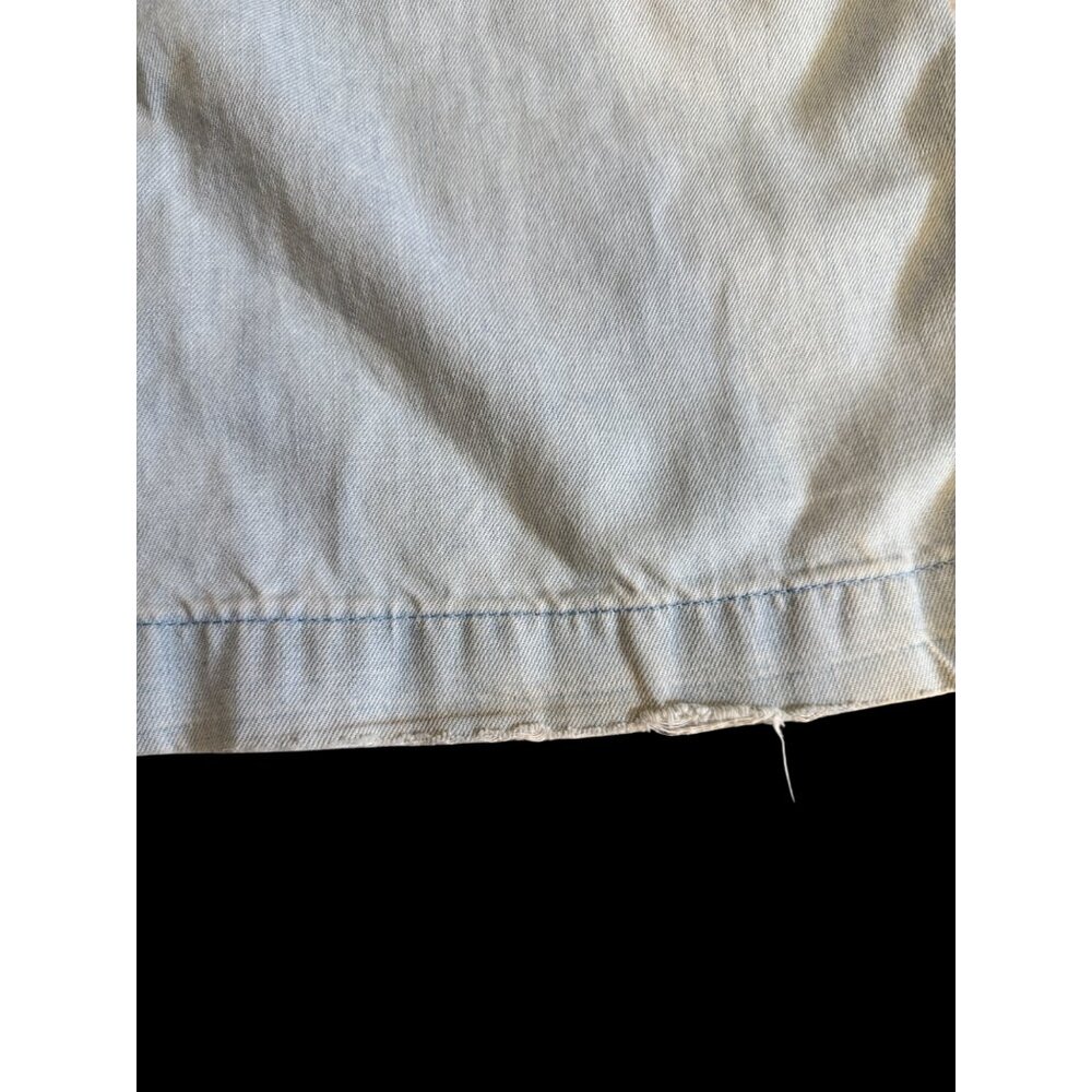 Sandro Wide Leg Jeans P3316-E Light Blue Denim Retro Jeans Size 40/L - Picture 6 of 9